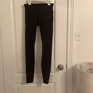 Lululemon black athletic leggings. US size 0.
